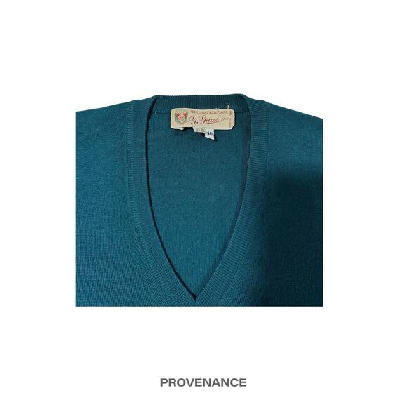 🔴 Gucci GG Logo Golf V Neck Sweater - Forest Green - Picture 3 of 6